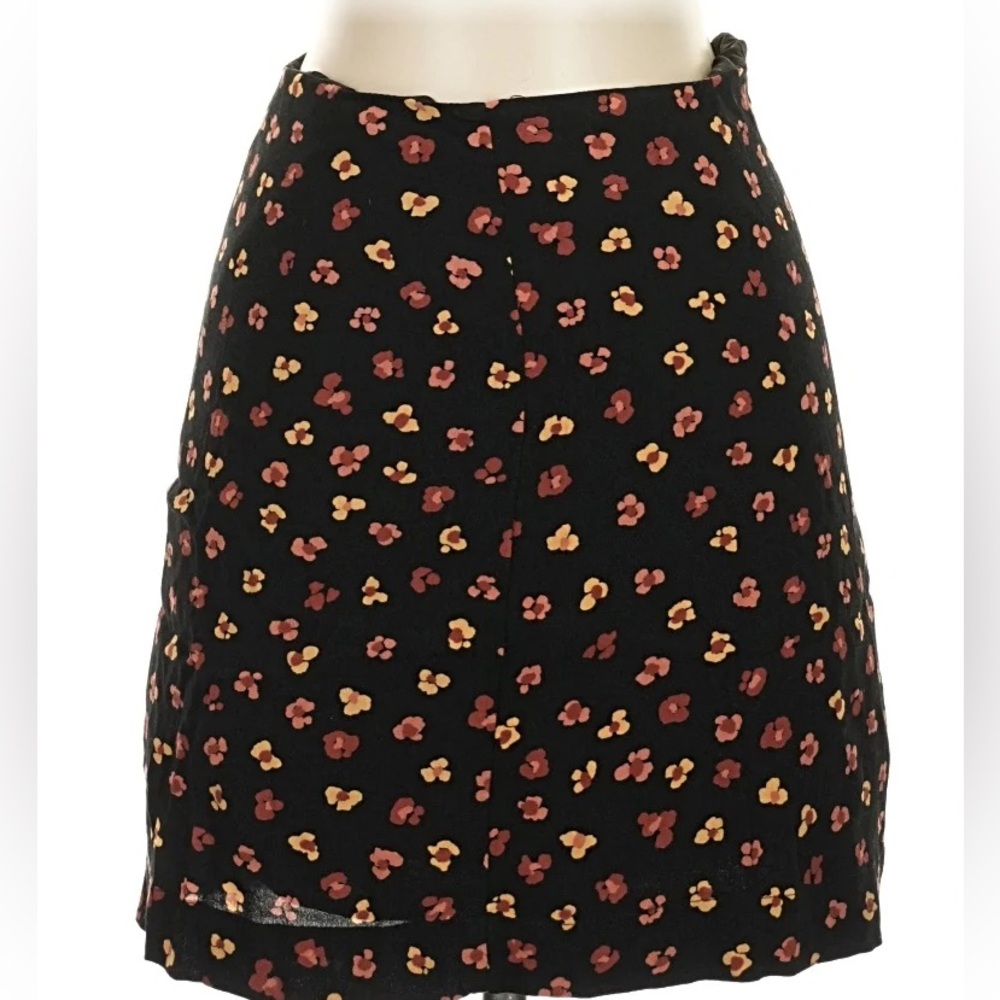 Madewell| Black Floral Mini Skirt - Picture 3 of 3